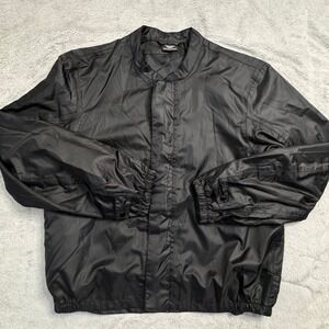 Harley Davidson Mens Black Lightweight Nylon Jacket‎ L Genuine Motor Clothes